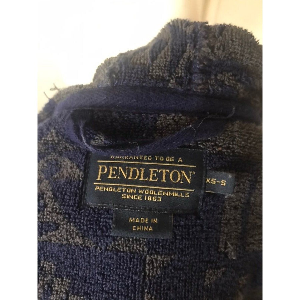 Pendleton Cotton Terry Cloth Robe - Picture 3 of 5